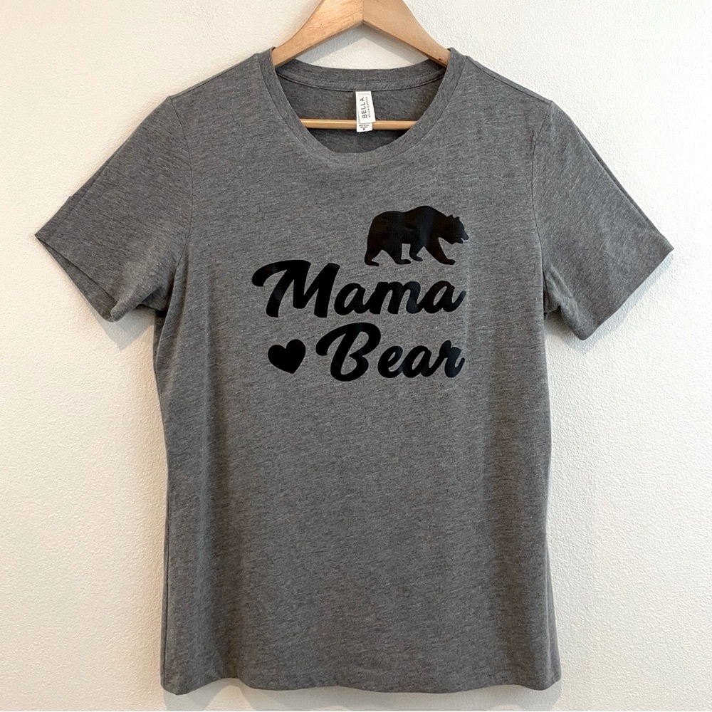 Bella Canvas | Gray Mama Bear Tee